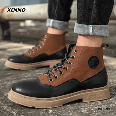 Genuine Leather High Top Retro Style Martin Boots
